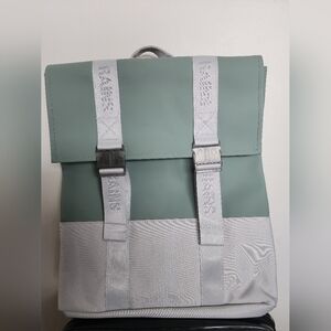Rains Backpack - Mint Green and Light Gray